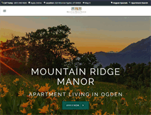 Tablet Screenshot of mountainridgemanor.com